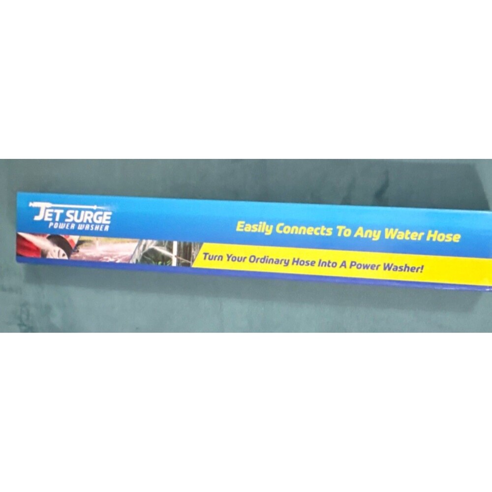 Jet Surge Cold Water Pressure Washer Hose Adapter, Quick Connect, Blue/Yellow